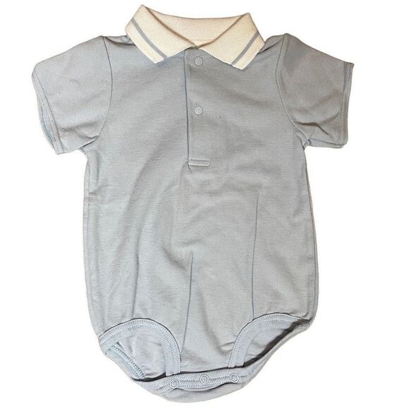 Carter’s Baby Collared Polo Shirt Romper | 6-9M - Picture 1 of 5